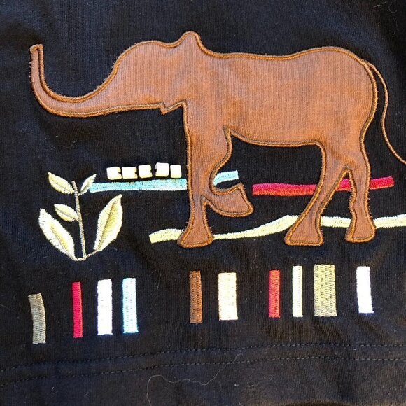 Onque Casual Safari Boxy Crop Jacket Tiger Elephant - Picture 4 of 13